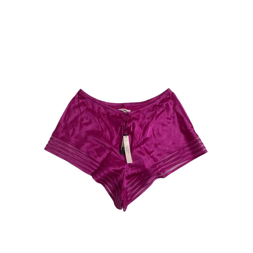 Victoria's Secret VS Archives 100% Silk Tap Shorts Pink Magenta Size M NWT